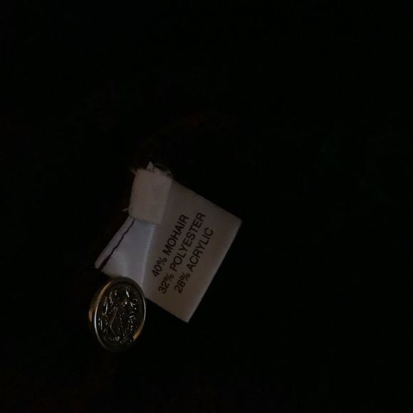 Vintage Edinburgh fuzzy mohair plaid red green Christmas sweater M England - Picture 7 of 7